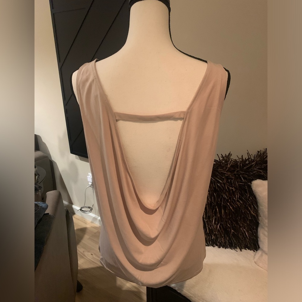 Low back beige top